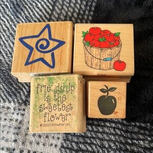 Bundle‎ of four rubber stamps